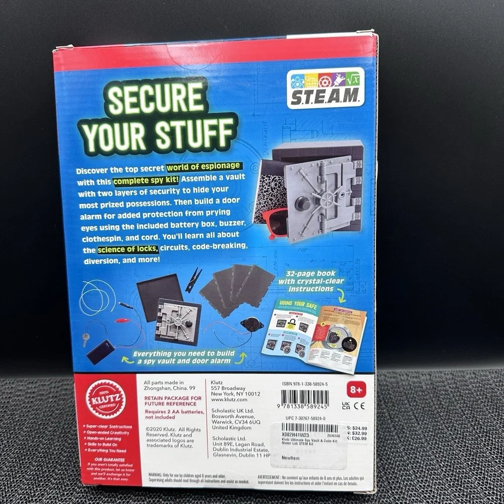 Ultimate Spy Vault And Code Kit Hardcover Editors Of Klutz Brand New